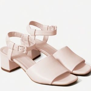 Everlane Block Heel Sandals, Light Pink Size 5